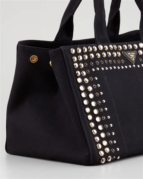 prada bag with studs|prada studded tote bag.